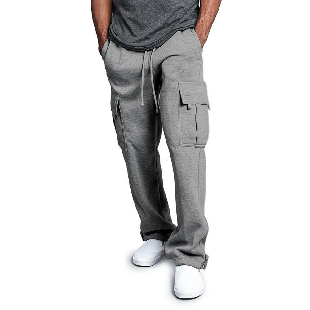 Mens Casual Cargo Style Sweatpants