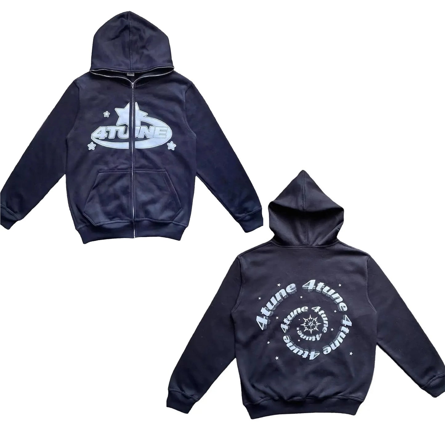 4Tune Y2K Zip Up Hoodie