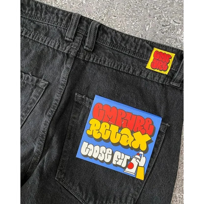 Y2K Cartoon Design Baggy Jeans/Pants