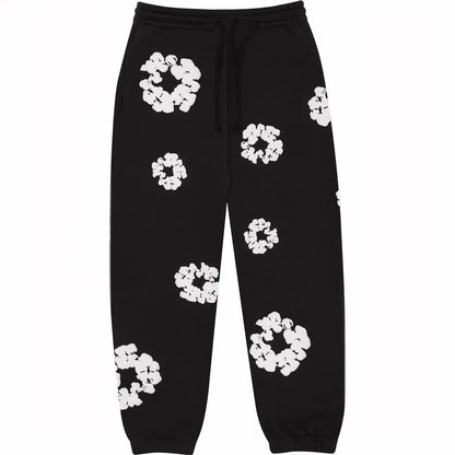 Y2K Cotton Flower Print Hoodies & Sweatpants