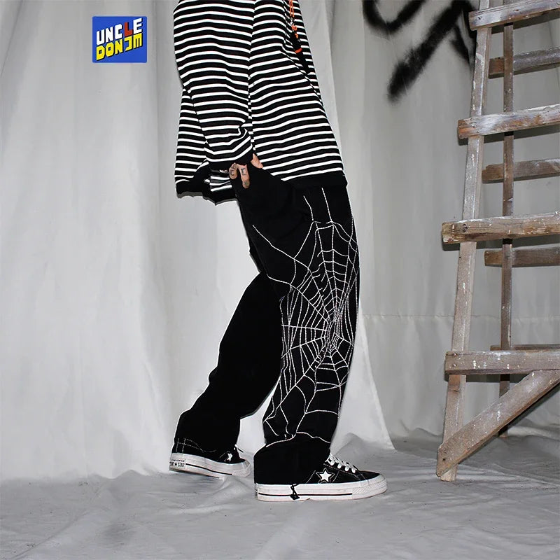 Spider Print Men's Sweatpants