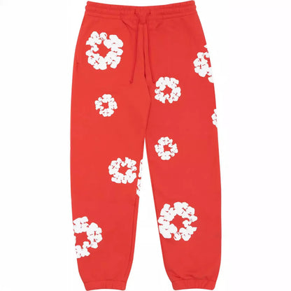 Y2K Cotton Flower Print Hoodies & Sweatpants