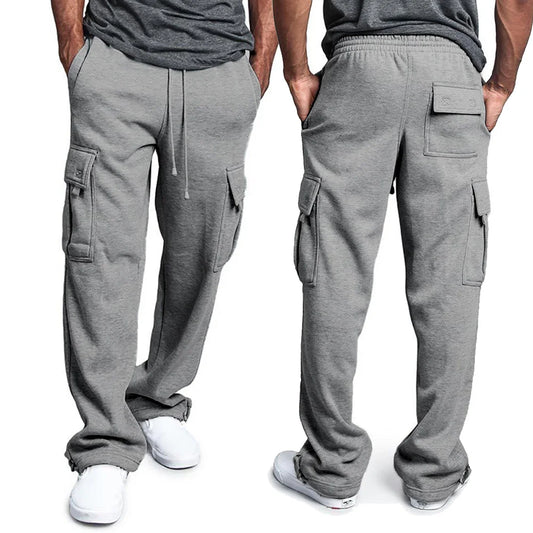 Mens Casual Cargo Style Sweatpants