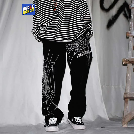 Spider Print Men's Sweatpants