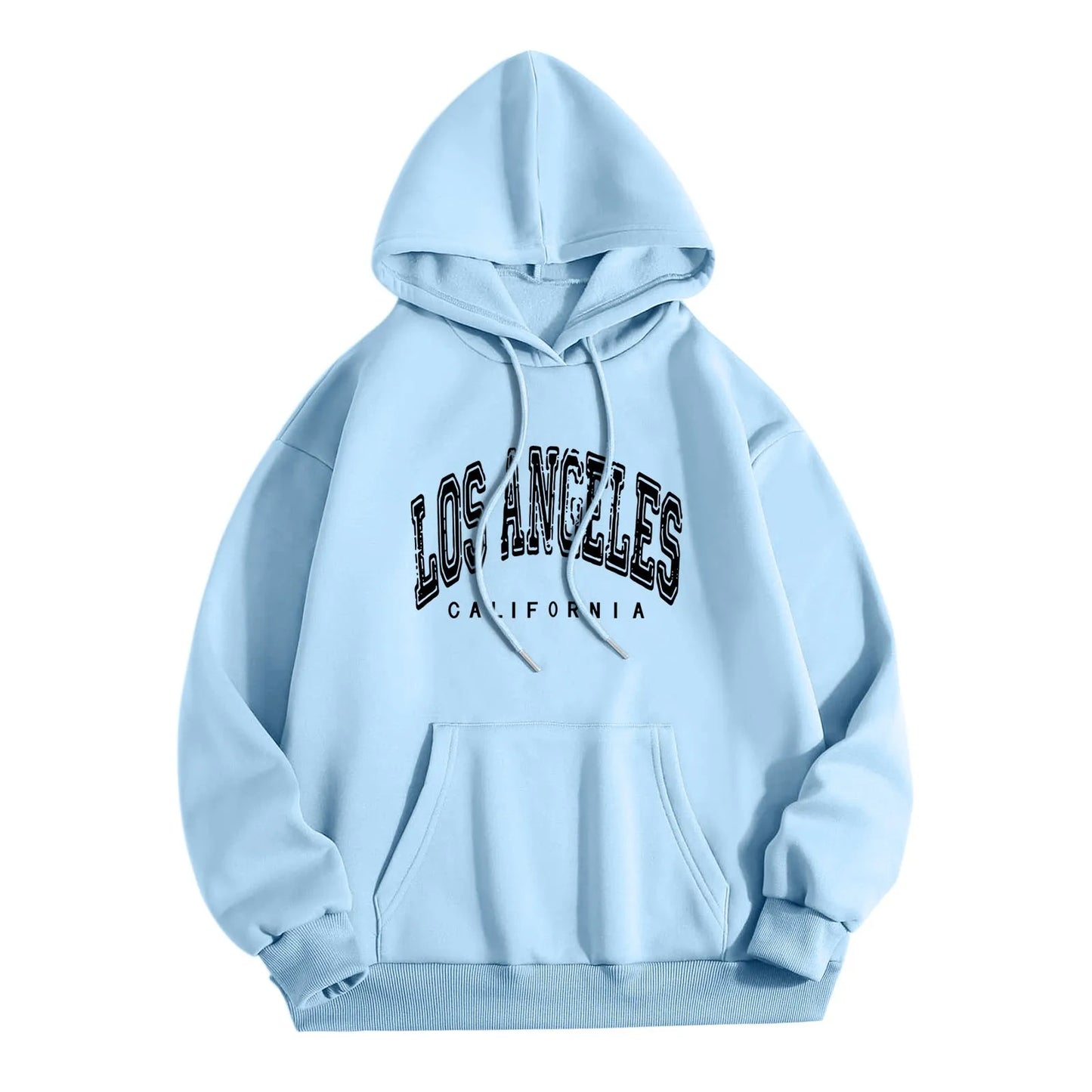 Y2K Los Angeles Letter Print Hoodie