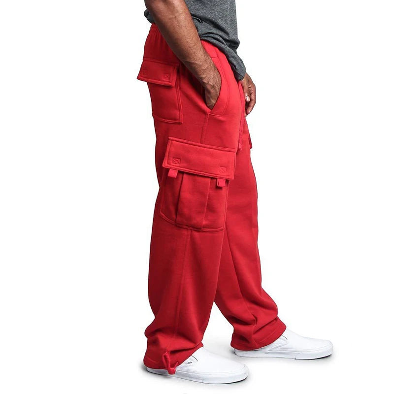 Mens Casual Cargo Style Sweatpants